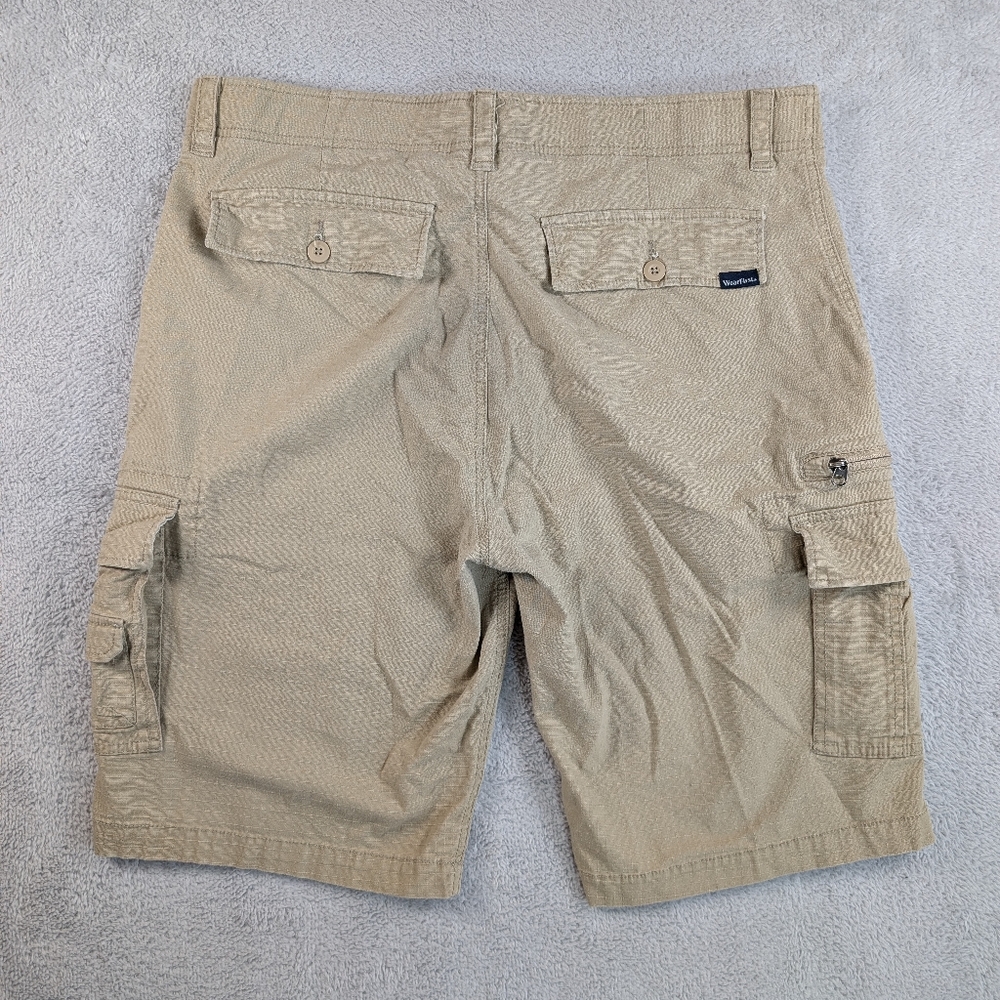 Wear First Cargo Shorts Mens 38 Tan Utility 11 Inseam - Picture 7 of 8